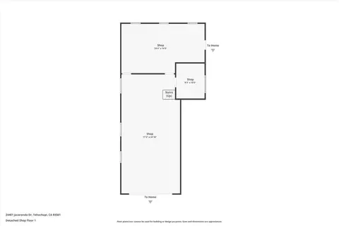 Floorplan - 24401 Jacaranda Dr, Tehachapi, CA 93561 photo 2 of 3