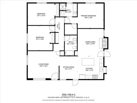 Floorplan - 4000 Thatch Ave, Bakersfield, CA 93313 photo 2 of 2