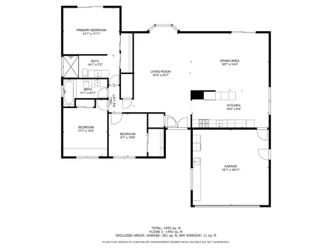 Floorplan - 1301 5th Pl, Delano, CA 93215 photo 1 of 1