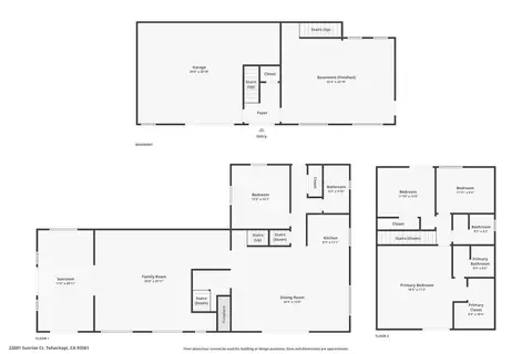Floorplan - 22601 Sunrise Ct, Tehachapi, CA 93561 photo 1 of 1