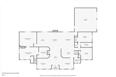 Floorplan - 42177 Buckeye St, Caliente, CA 93518 photo 1 of 1