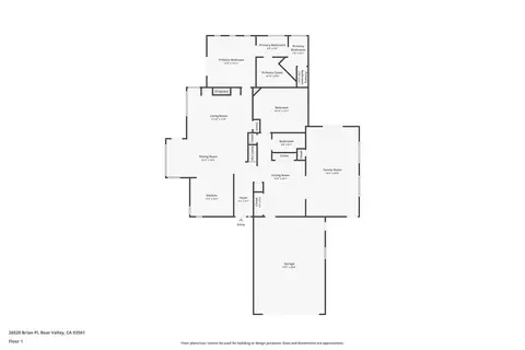 Floorplan - 26520 Brian Pl, Tehachapi, CA 93561 photo 2 of 3