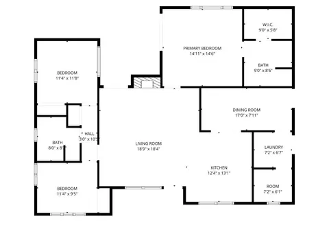 Floorplan - 402 W A St, Tehachapi, CA 93561 photo 2 of 2