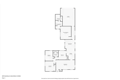 Floorplan - 2901 Berkeley St, Bakersfield, CA 93305 photo 1 of 1
