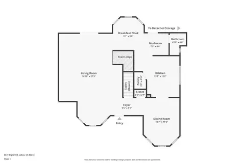 Floorplan - 6641 Digier Rd, Lebec, CA 93243 photo 2 of 5