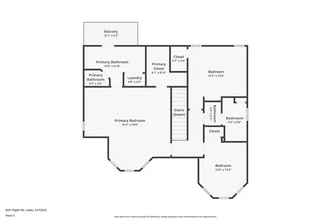 Floorplan - 6641 Digier Rd, Lebec, CA 93243 photo 3 of 5