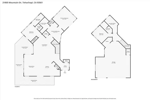 Floorplan - 21805 Mountain Dr, Tehachapi, CA 93561 photo 1 of 3
