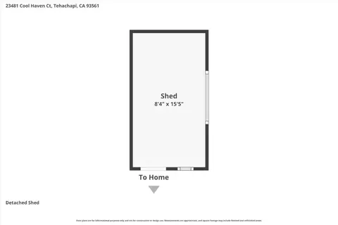 Floorplan - 23461 Cool Haven Ct, Tehachapi, CA 93561 photo 2 of 3
