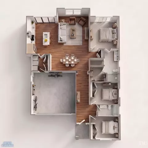 Floorplan - 9001 Brook Shadow Way, Shafter, CA 93263 photo 1 of 2