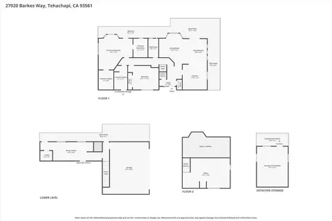 Floorplan - 27020 Barkes Way, Tehachapi, CA 93561 photo 1 of 4