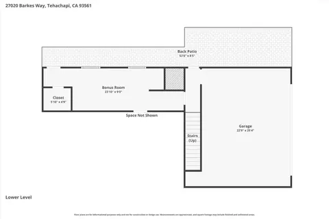 Floorplan - 27020 Barkes Way, Tehachapi, CA 93561 photo 4 of 4