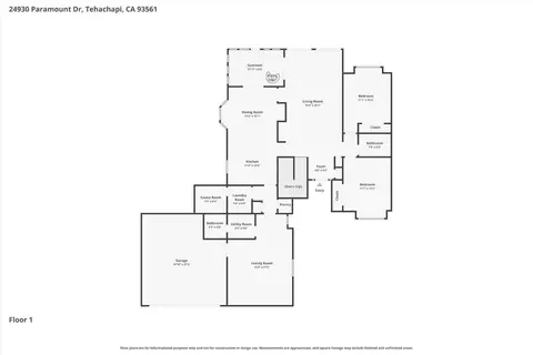 Floorplan - 24930 Paramount Dr, Tehachapi, CA 93561 photo 2 of 3