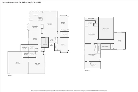 Floorplan - 24930 Paramount Dr, Tehachapi, CA 93561 photo 1 of 3