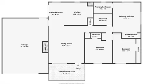 Floorplan - 21230 Mission St, Tehachapi, CA 93561 photo 1 of 1