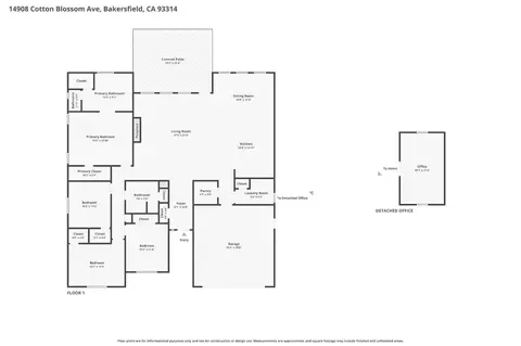 Floorplan - 14908 Cotton Blossom Ave, Bakersfield, CA 93314 photo 1 of 1