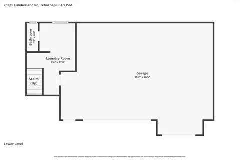 Floorplan - 28221 Cumberland Rd, Tehachapi, CA 93561 photo 6 of 6