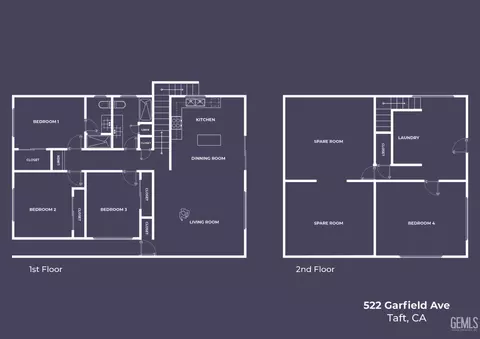 Floorplan - 522 Garfield Ave, Taft, CA 93268 photo 1 of 1