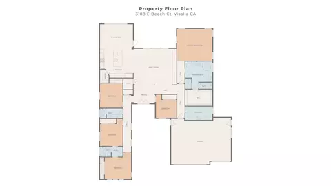 Floorplan - 3108 E Beech Ct, Visalia, CA 93292 photo 1 of 1