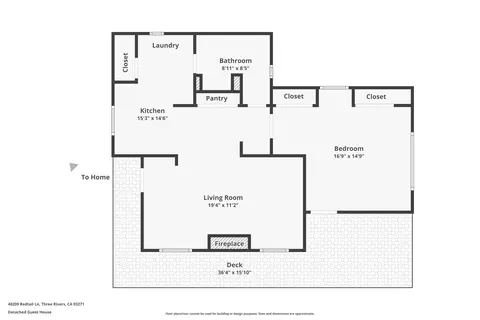 Floorplan - 40209 Redtail Ln, Three Rivers, CA 93271 photo 6 of 8