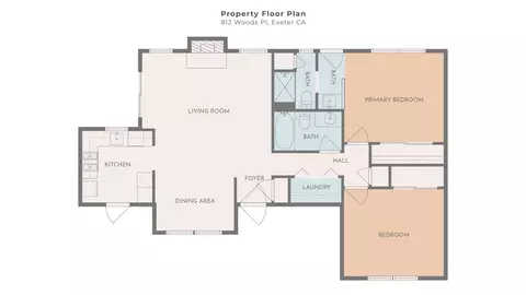Floorplan - 812 Woods Pl, Exeter, CA 93221 photo 1 of 1