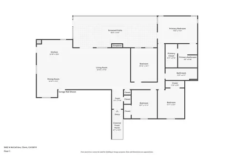 Floorplan - 5602 N Mccall Ave, Clovis, CA 93619 photo 1 of 1