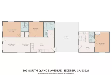Floorplan - 309 S Quince Ave, Exeter, CA 93221 photo 1 of 1