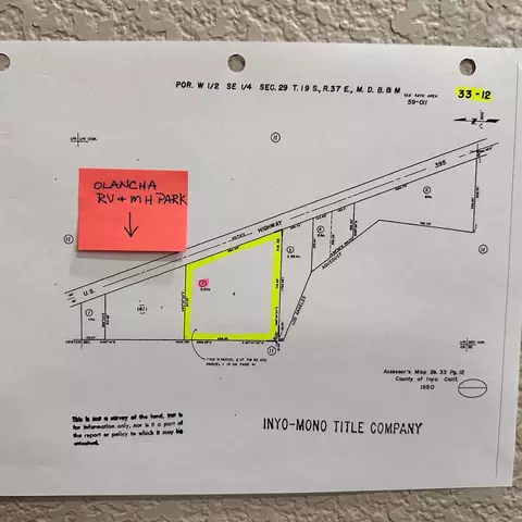 S Hwy 395, Olancha, CA 93549