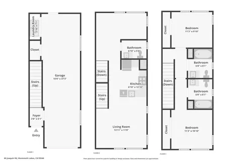 Floorplan - 60 Joaquin #2, Mammoth Lakes, CA 93546 photo 1 of 1