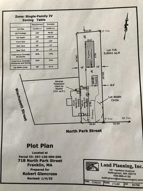 71 B North Park St, Franklin, MA 02038