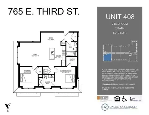 Floorplan - 765 E Third #408, Boston, MA 02127 photo 1 of 1