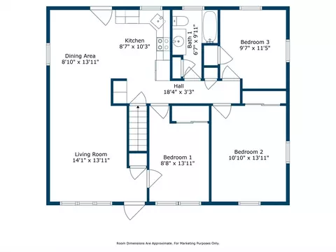 Floorplan - 12 Brewster Rd, Worcester, MA 01602 photo 2 of 2