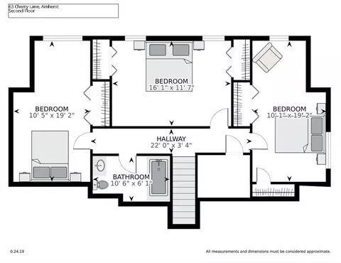Floorplan - 63 Cherry Ln, Amherst, MA 01002 photo 2 of 2