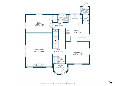 Floorplan - 512 Mower St, Worcester, MA 01602 photo 2 of 3