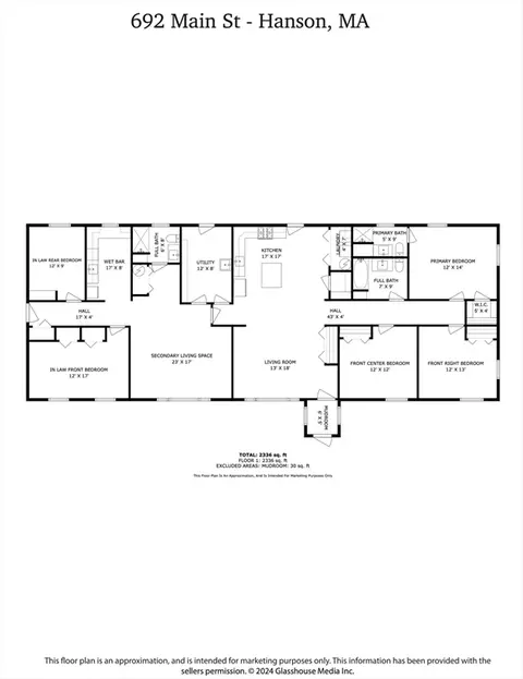 Floorplan - 692 Main St, Hanson, MA 02341 photo 1 of 1