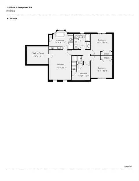 Floorplan - 10 Hillside Dr, Georgetown, MA 01833 photo 2 of 2