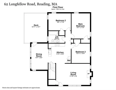 Floorplan - 62 Longfellow Rd, Reading, MA 01867 photo 1 of 2