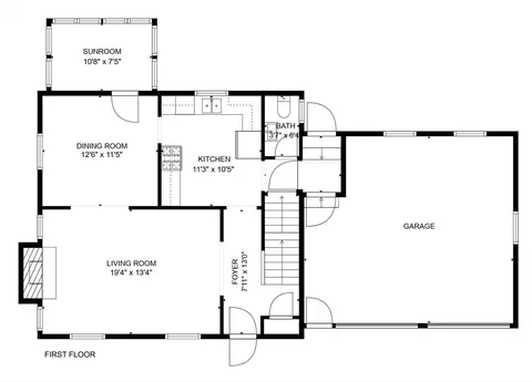 Floorplan - 4 Hillside Rd, Dedham, MA 02026 photo 1 of 3