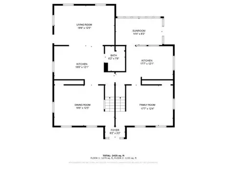 Floorplan - 425 Sherman St, Canton, MA 02021 photo 1 of 3