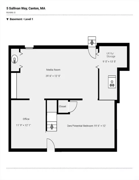 Floorplan - 5 Sullivan Way, Canton, MA 02021 photo 3 of 3