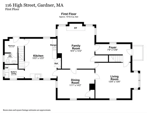 Floorplan - 116 High St, Gardner, MA 01440 photo 1 of 4