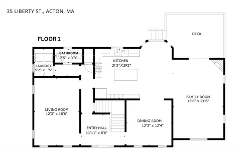 Floorplan - 35 Liberty St, Acton, MA 01720 photo 1 of 3