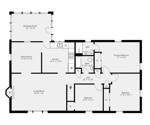 Floorplan - 16 Gregory Rd, Wakefield, MA 01880 photo 1 of 2