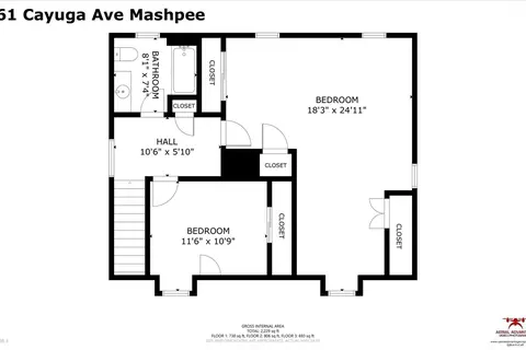 Floorplan - 61 Cayuga Ave, Mashpee, MA 02649 photo 2 of 3