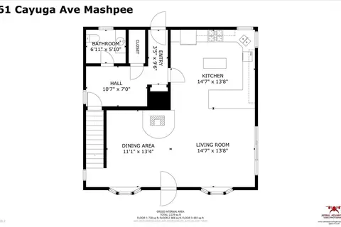 Floorplan - 61 Cayuga Ave, Mashpee, MA 02649 photo 1 of 3