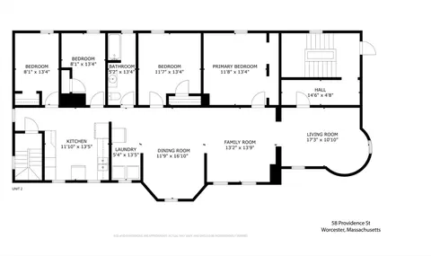 Floorplan - 58 Providence St, Worcester, MA 01604 photo 3 of 5