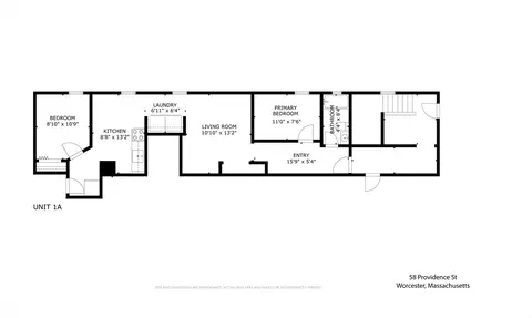 Floorplan - 58 Providence St, Worcester, MA 01604 photo 1 of 5