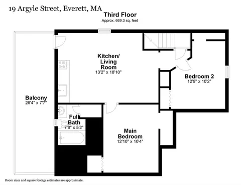 Floorplan - 19 Argyle St, Everett, MA 02149 photo 4 of 4