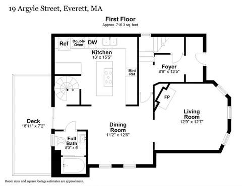Floorplan - 19 Argyle St, Everett, MA 02149 photo 2 of 4