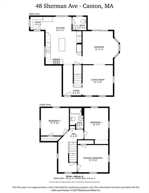 Floorplan - 48 Sherman Ave, Canton, MA 02021 photo 1 of 1
