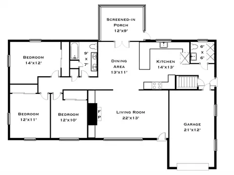 Floorplan - 33 Woolworth St, Longmeadow, MA 01106 photo 1 of 2
